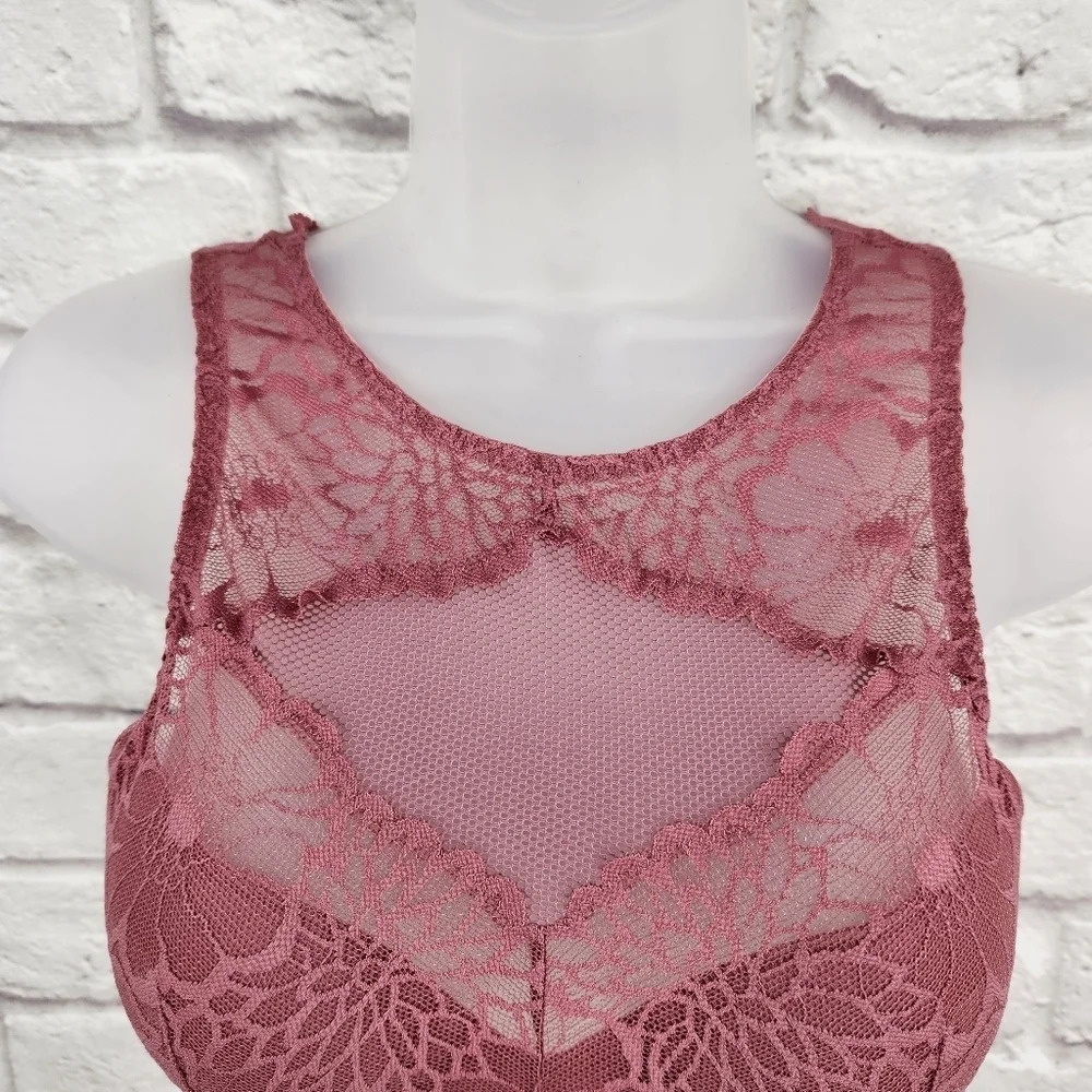 Pink Victoria Secret Rose Color Lace Bralette Size Small - Picture 10 of 12